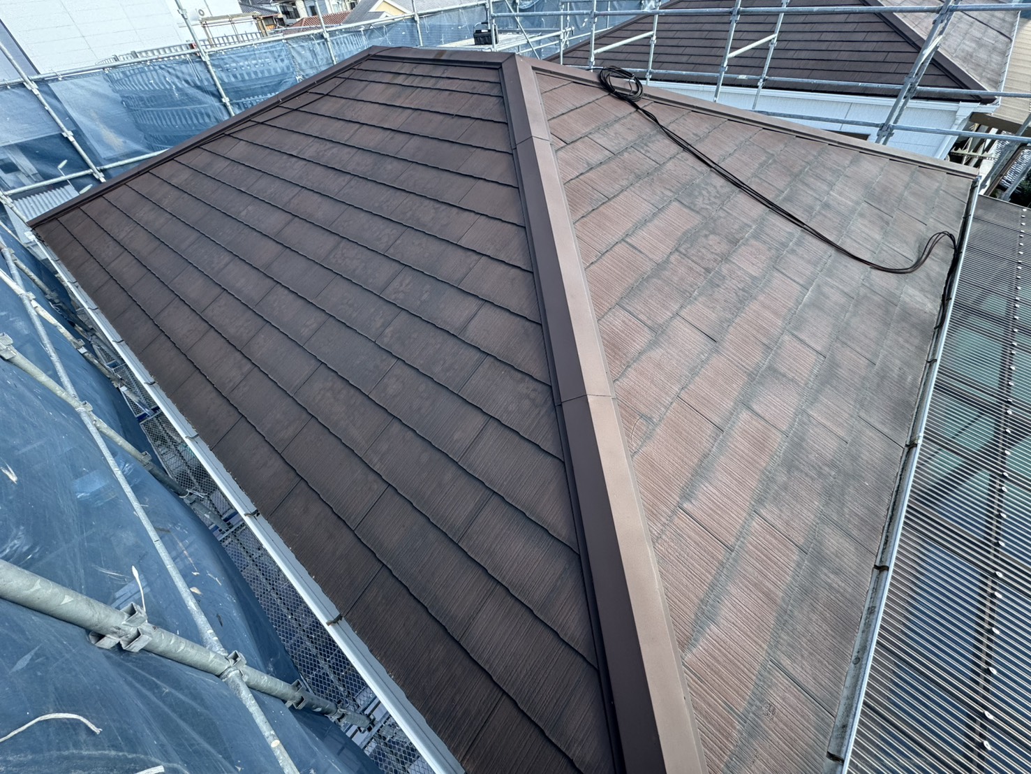 施工前のカラーベスト屋根