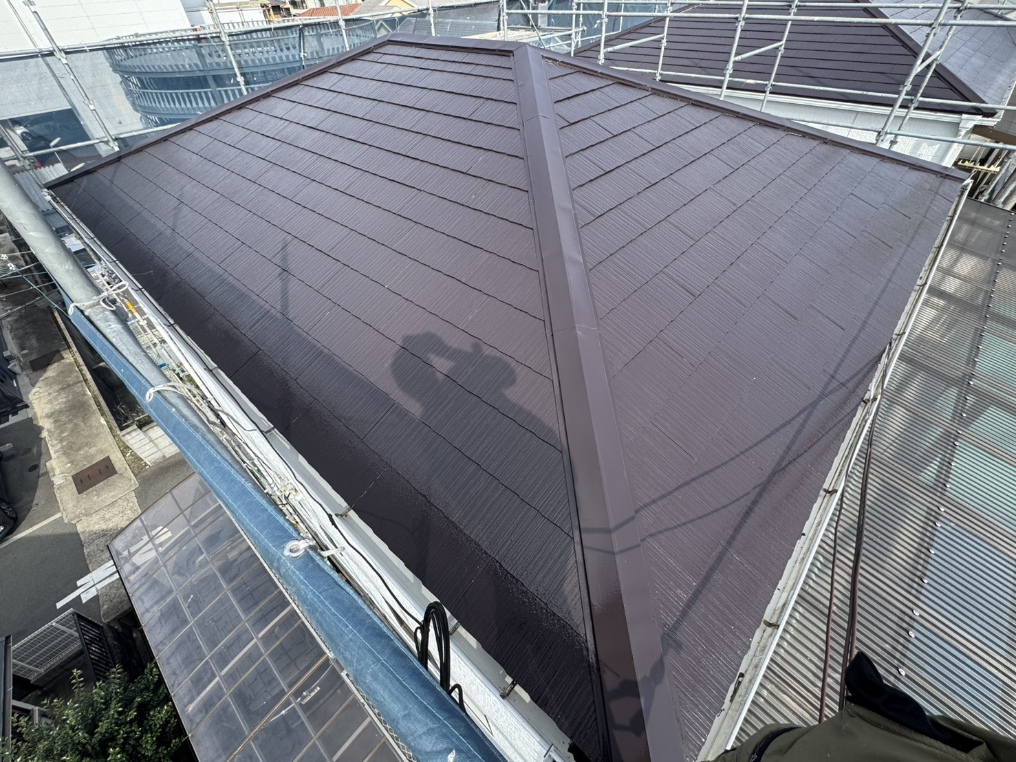 施工後のカラーベスト屋根