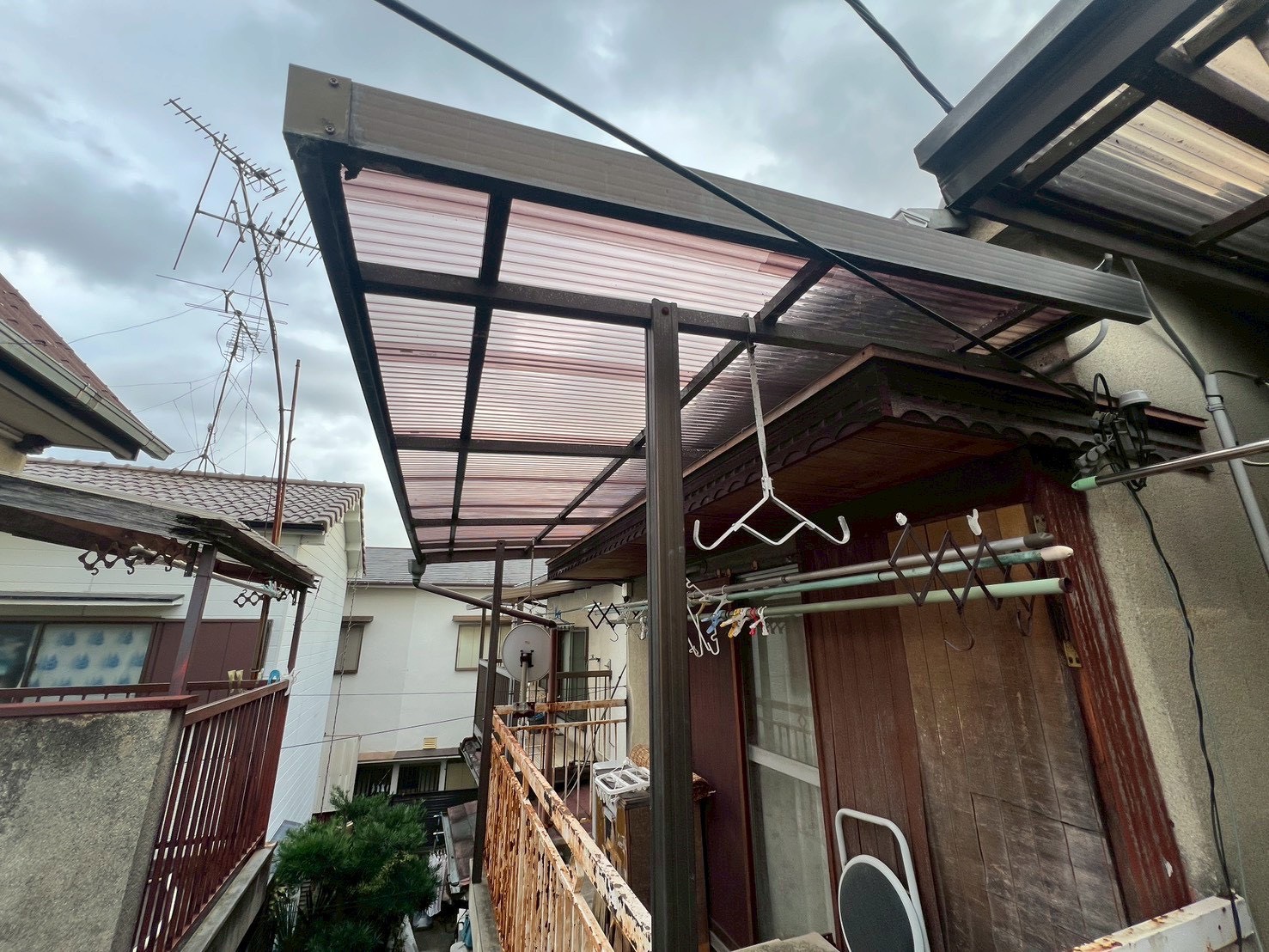 交換後の新しい波板