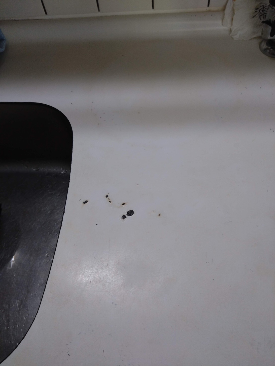 施工前のキッチン天板